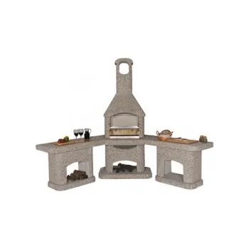 Zahradní krb ATLAS rohová sestava