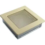 Mřížka krbová kovová 17x49 béžová včetně žaluzie