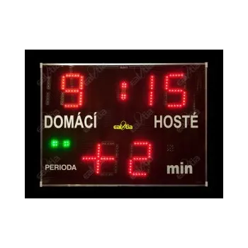 Světelná fotbalová tabule - časomíra DERBY® Medio 19 Q4.P2plus