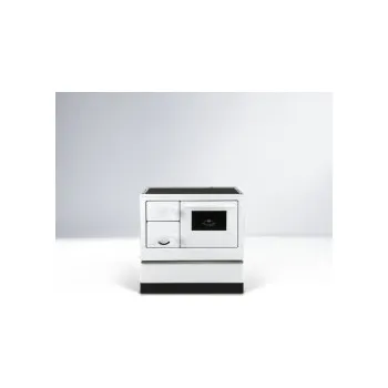 Sporák na tuhá paliva Kuchyňský sporák OKONOM 85 / FIKO De Luxe (3U80PD), Barevné provední Bílý, Vývod kouřovodu pravý