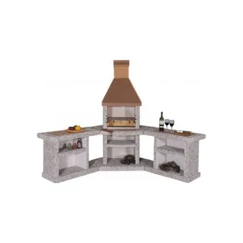 Zahradní krb Zahradní krb ATLANTIK rohová sestava douzovací střecha