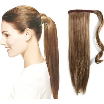 Příčesek Clip in příčesek culík / cop 100% japonský kanekalon 60cm - světle hnědý