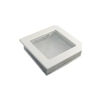 Větrací mřížka Mřížka krbová kovová 17x49 bílá