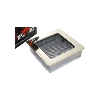 Větrací mřížka Mřížka krbová kovová 17x49 nerez lesk