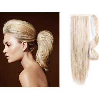 Příčesek CLIP IN CULÍK 100% LIDSKÉ REMY VLASY 50CM - PLATINA