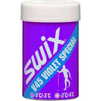Lyžařský vosk Swix V45 Fialový Special - 45 g (Stoupací vosk Swix V45 - Fialový Speciál)