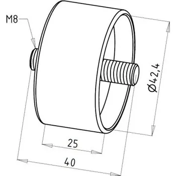 Zábradlí Propojka dřevěného madla