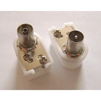 Elektrická zásuvka Anténní konektor rohový Zásuvka