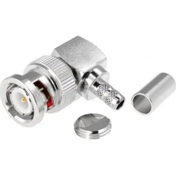 Elektrická zásuvka BNC vidlice krimpl.RG58 úhlová