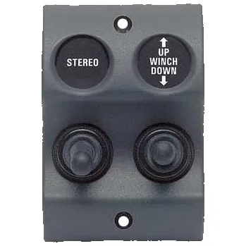 Switch BEP 2 Way Water Proof Switch Panel with Momentary Switches