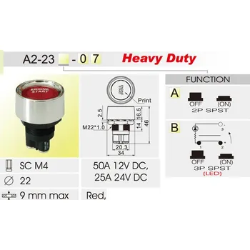 Tlačítko START Off-On L332