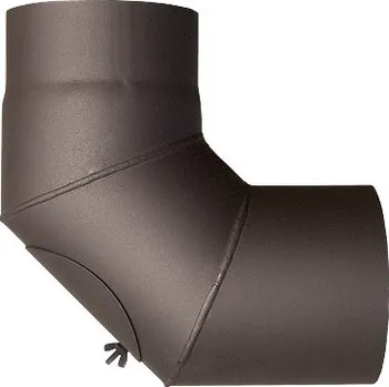Kouřovod Kouřovod koleno 150/90/1,5 mm s čistícím otvorem