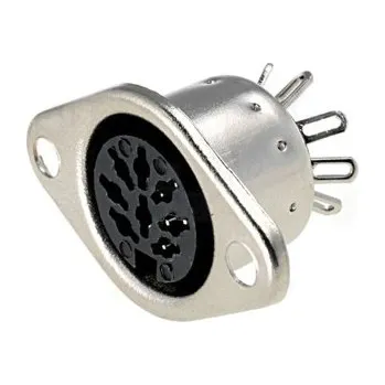 Elektrická zásuvka DIN 8 zásuvka na panel