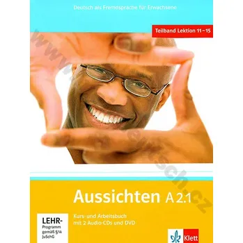 Německý jazyk Aussichten A2.1 - německá učebnice s pracovním sešitem + 2 a 1 DVD