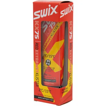 Lyžařský vosk Klister Swix KX75 - červený extra mokrý (Klister Swix KX75 - červený extra mokrý 55g)