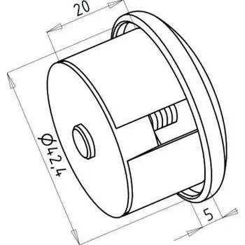 Zábradlí Záslepka nerez madla - rozpěrná
