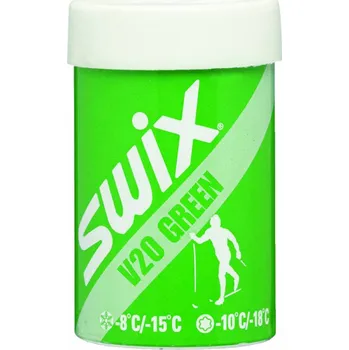 Lyžařský vosk Swix V20 Zelený - 45 g (Stoupací vosk Swix V20 - Zelený)