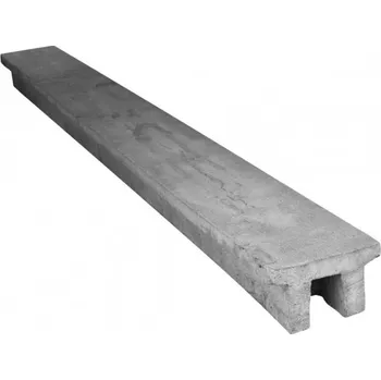Příslušenství pro plot Prahová deska - šedá (PIL-BZS2730), 2730mm