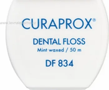 Zubní nit Curaprox DF 834 dentální nit Floss medium 50m mátová