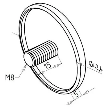 Zábradlí Záslepka dřevěného madla