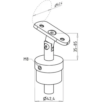 Zábradlí Krček madla pro schody
