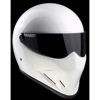 Helma na motorku Helma Bandit Crystal - bílá