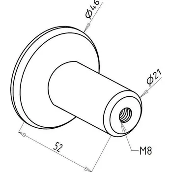 Držák lanka - na zeď