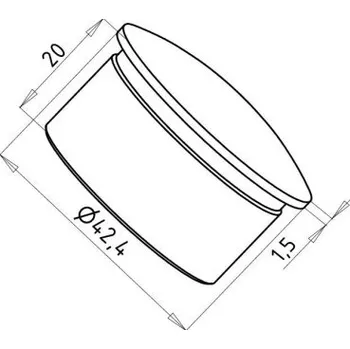 Zábradlí Záslepka nerez madla