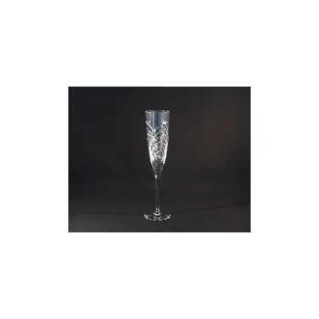 Sklenice Tom Crystal Bohemia Sklenice broušená křišťál šampaň flétna 185 ml. 10259/11008/185 6ks.