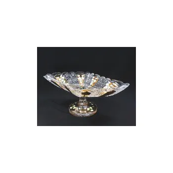 Tom Crystal Bohemia Mísa kosá na noze křišťálová broušená 65099/57113/455 45,5 cm