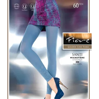 Dámské legíny SANTI 60den-leginy FIORE black(černé) 2-S