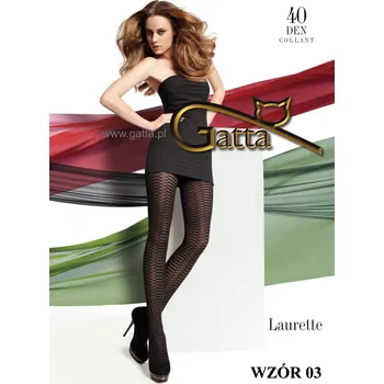 Dámské punčochy LAURETTE 03 40den-punčochové kalhoty Gatta caffe-tmavě hnědé