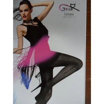 Dámské punčochy LIVIANA 01 50den-punčochové kalhoty Gatta nero-černé 2-S