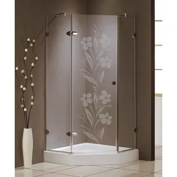 Samolepící dekorace Shopnisi Samolepka na sprchový kout - Rozkvetlé luční kvítí