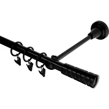 Garnýž kovová 300 cm jednořadá 16 torino černá