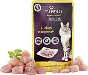 Krmivo pro kočku Nuevo Cat Sensitive Monoprotein krůta 85 g 