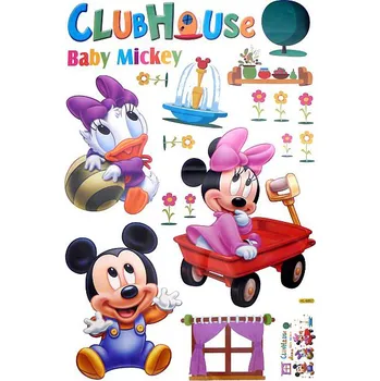 Samolepící dekorace Samolepka na zeď Mickey Mouse Junior 60 x 90 cm (dětská dekorace na zeď)