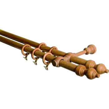 Garnýž 320 cm dvouřadá - dvojitá, odstín dub