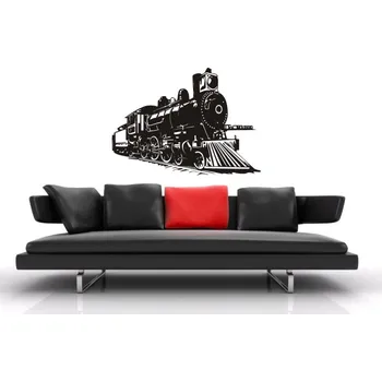 Samolepící dekorace Samolepka na zeď Parní lokomotiva 2 (dekorace na zeď)