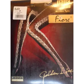 Dámské punčochy TIANA 40den-punčochové kalhoty FIORE black-černé 2-S