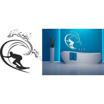 Samolepící dekorace Samolepka na zeď SPORT Windsurfing 100 x 96 cm (dekorace na zeď)