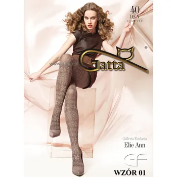 Dámské punčochy ELIE ANN 01 40den-punčochové kalhoty Gatta brown-hnědé 2-S