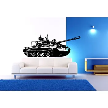Samolepící dekorace Samolepka na zeď Tank (dekorace na zeď)