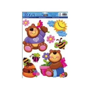 Samolepící dekorace Samolepka Room Decor Medvědi 42x30cm (samolepka na zeď)