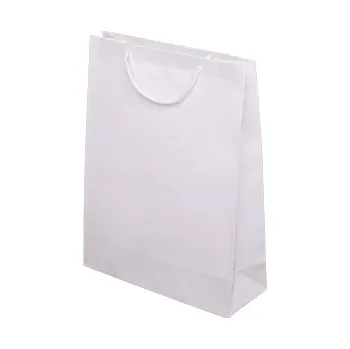 Papírové tašky barevné 240x90x320mm - bílá