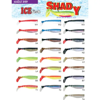 Umělá nástraha ICE fish Rybářské vláčecí ryby Shady riper 7,5cm ICE fish ( kopyto)