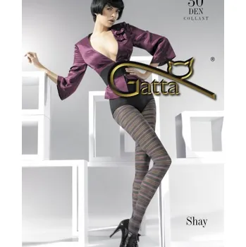 Dámské punčochy SHAY 03 30den-punčochové kalhoty Gatta nero-černé 4-L