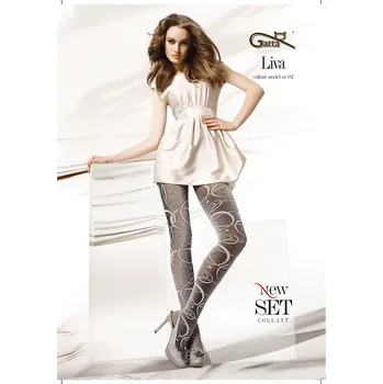 Dámské punčochy LIVA 02 40den-punčochové kalhoty Gatta sabbia 2-S