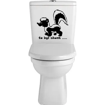 Samolepící dekorace Samolepka na WC To byl skunk... (dekorace do bytu)