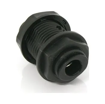 Nábytkové kování Průchodka s matkou 8mm černá